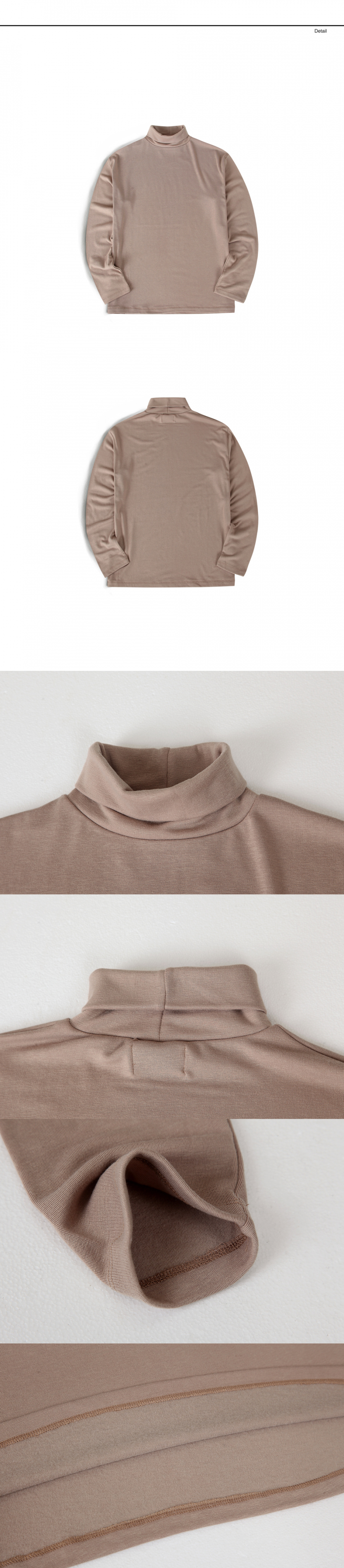 랩12(LAB12) 19S/S 터틀넥 티셔츠 (베이지)