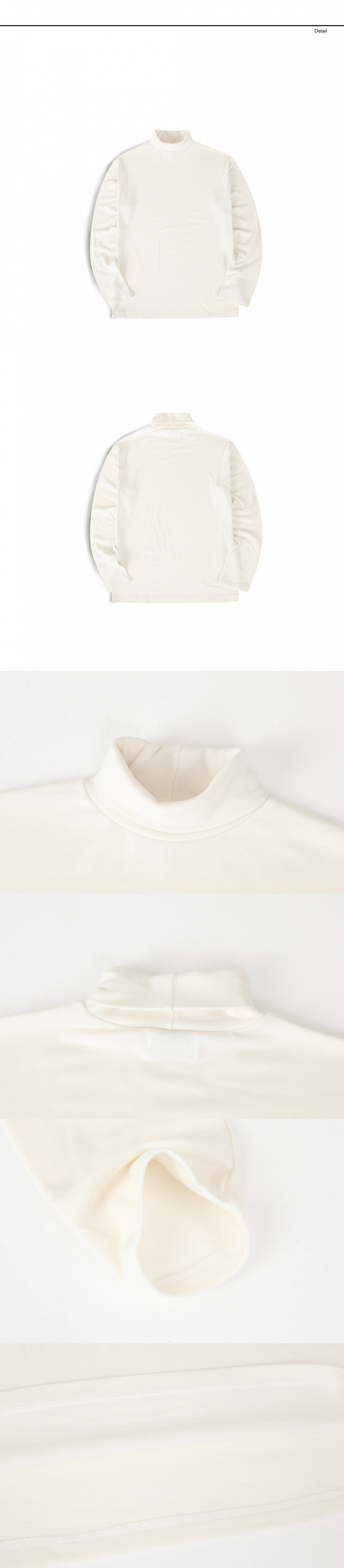 랩12(LAB12) 19S/S 터틀넥 티셔츠 (아이보리)