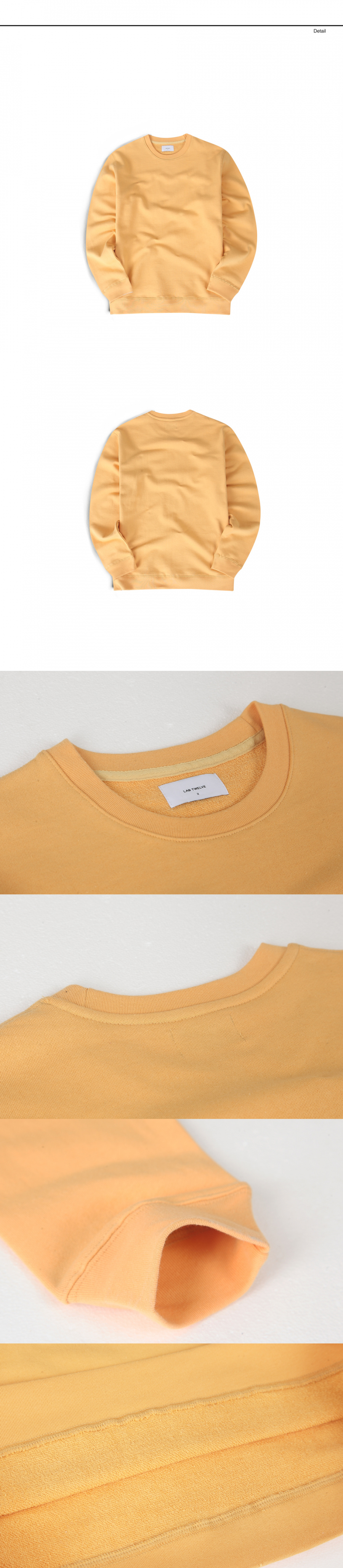 랩12(LAB12) 19S/S 이센셜 맨투맨 (옐로우)