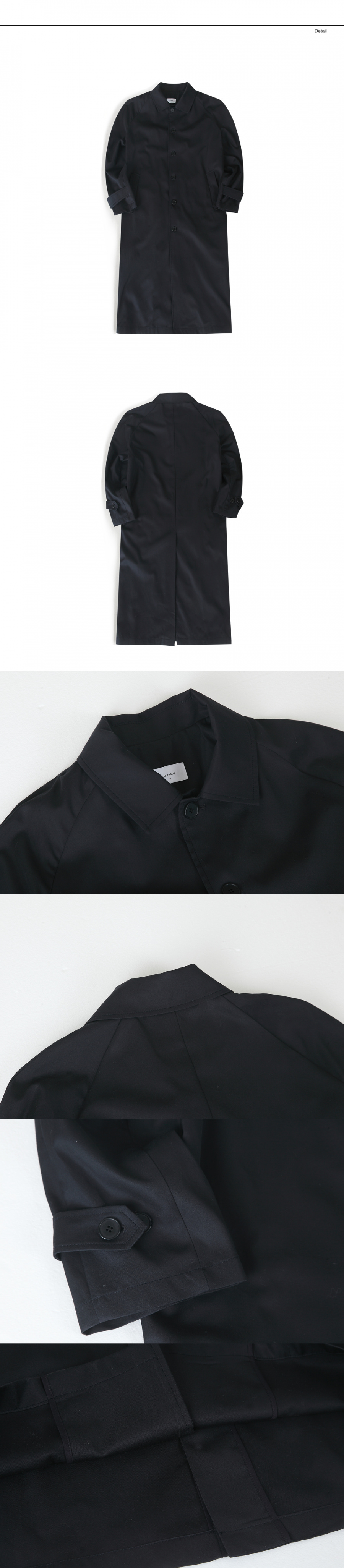 랩12(LAB12) 19S/S 래글런 트랜치 코트 (네이비)