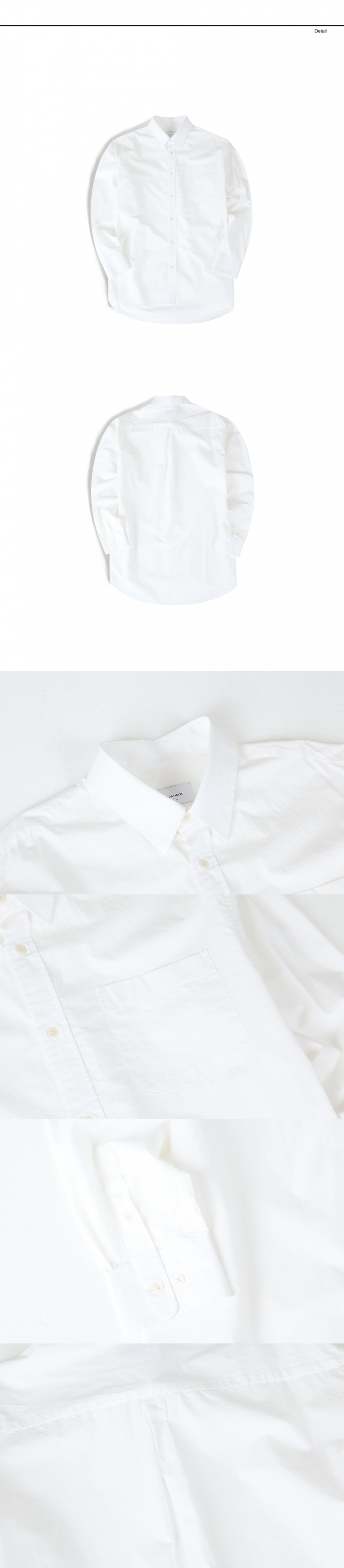 랩12(LAB12) 19S/S 네츄럴 코튼 셔츠 (화이트)