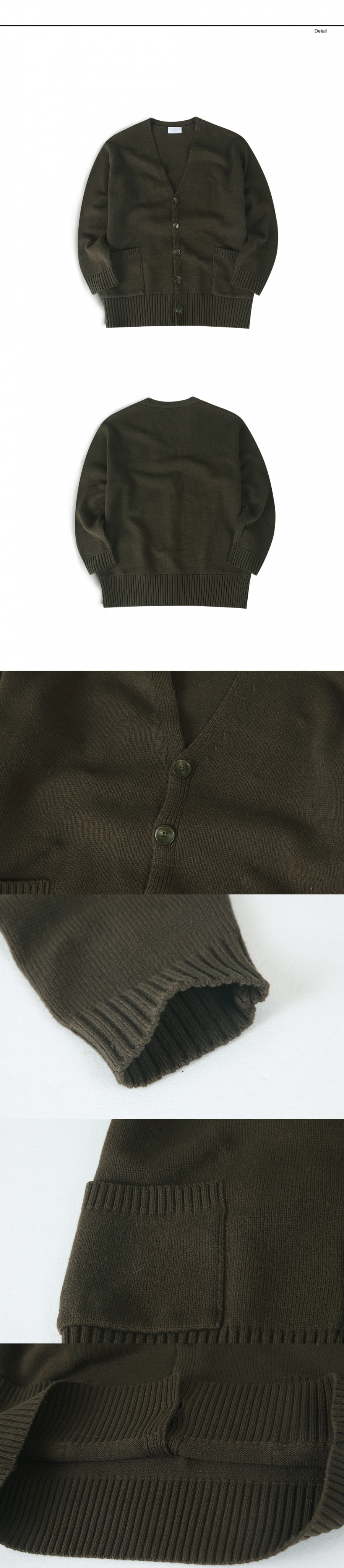 랩12(LAB12) 19S/S 오버롱 가디건 (카키)