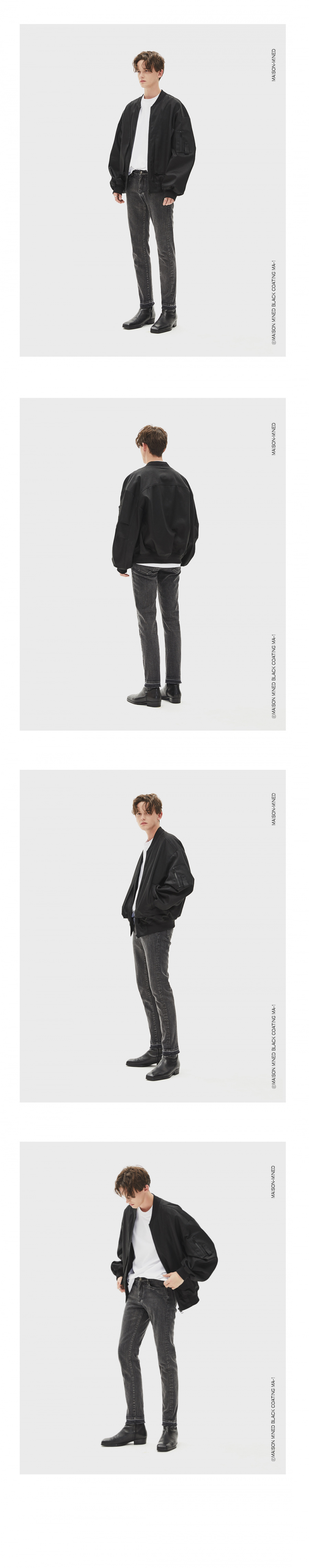 메종미네드(MAISON MINED) (3차 REORDER)BLACK OVER MA-1