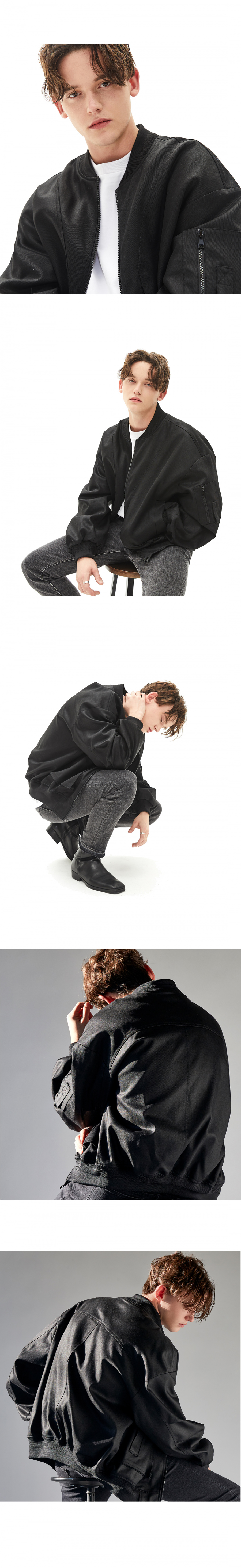 메종미네드(MAISON MINED) (3차 REORDER)BLACK OVER MA-1