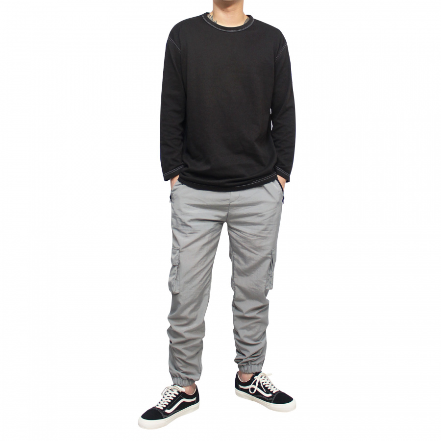 클라코(CLACO) 나일론 메탈 카고팬츠 (그레이)