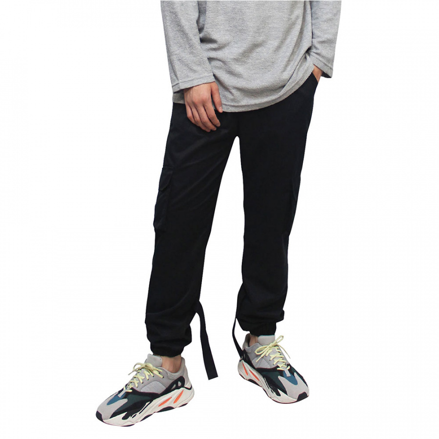 클라코(CLACO) 백 벨크로 조거팬츠 (블랙)