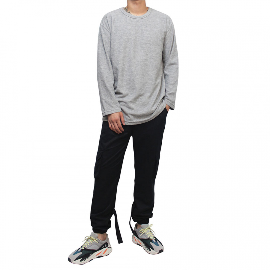 클라코(CLACO) 백 벨크로 조거팬츠 (블랙)