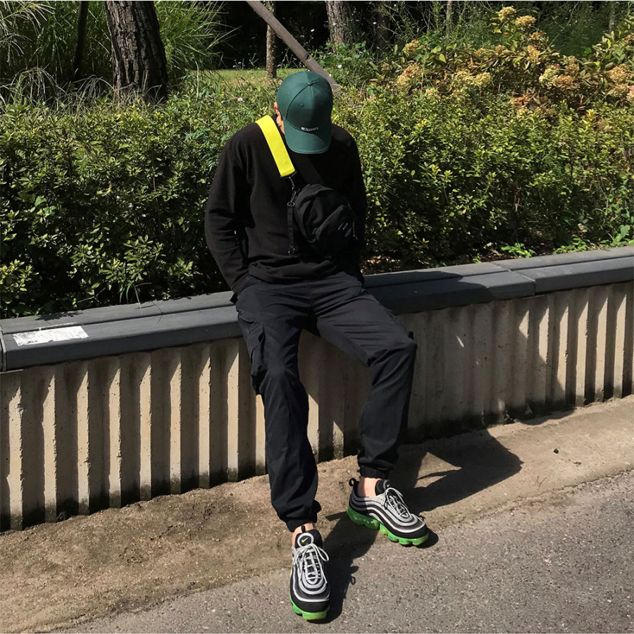 클라코(CLACO) 백 벨크로 조거팬츠 (블랙)