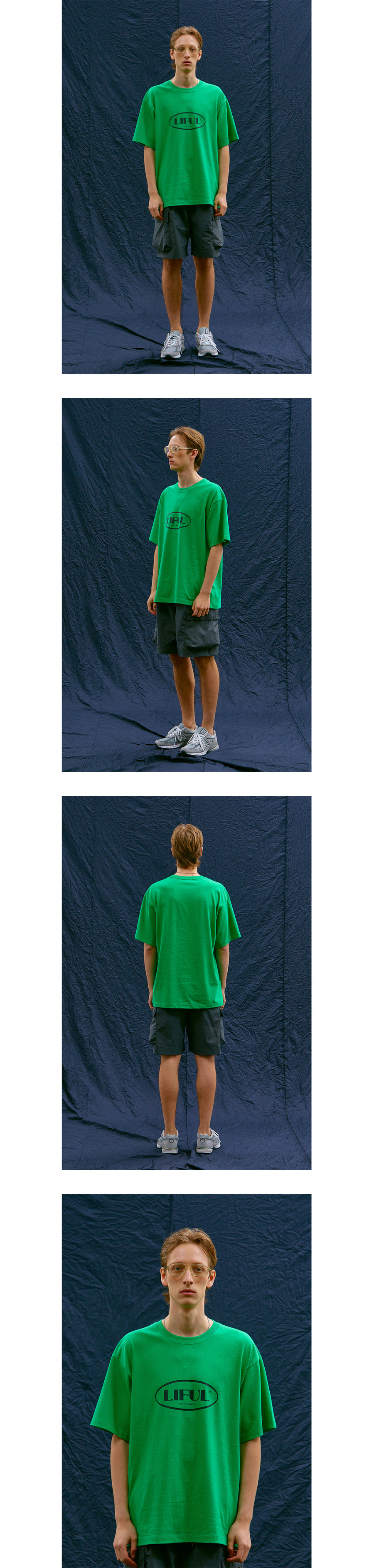 라이풀(LIFUL) OVAL LOGO TEE green