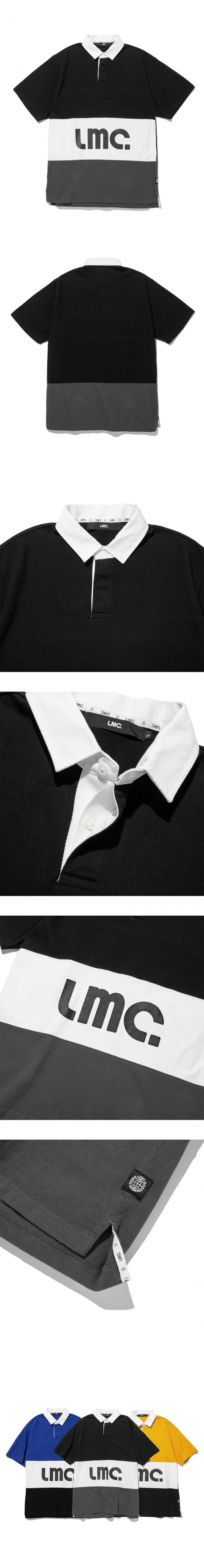 엘엠씨(LMC) LMC SHORT SLV RUGBY SHIRT black