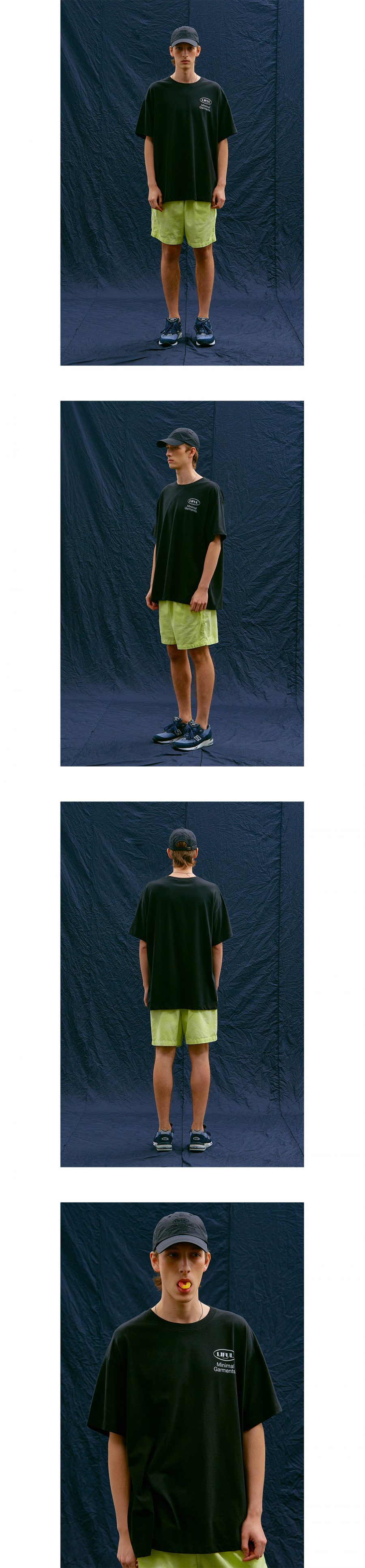 라이풀(LIFUL) BIG OVAL LOGO TEE black