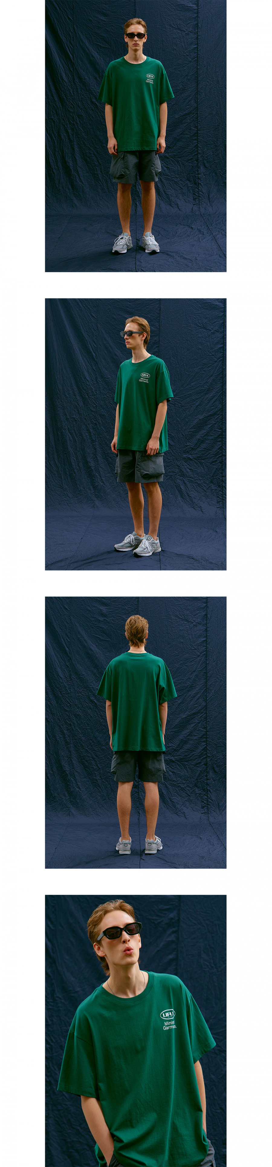 라이풀(LIFUL) BIG OVAL LOGO TEE green