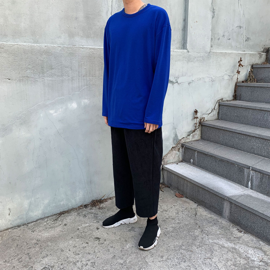 클라코(CLACO) 코듀로이 크롭 팬츠 (블랙)