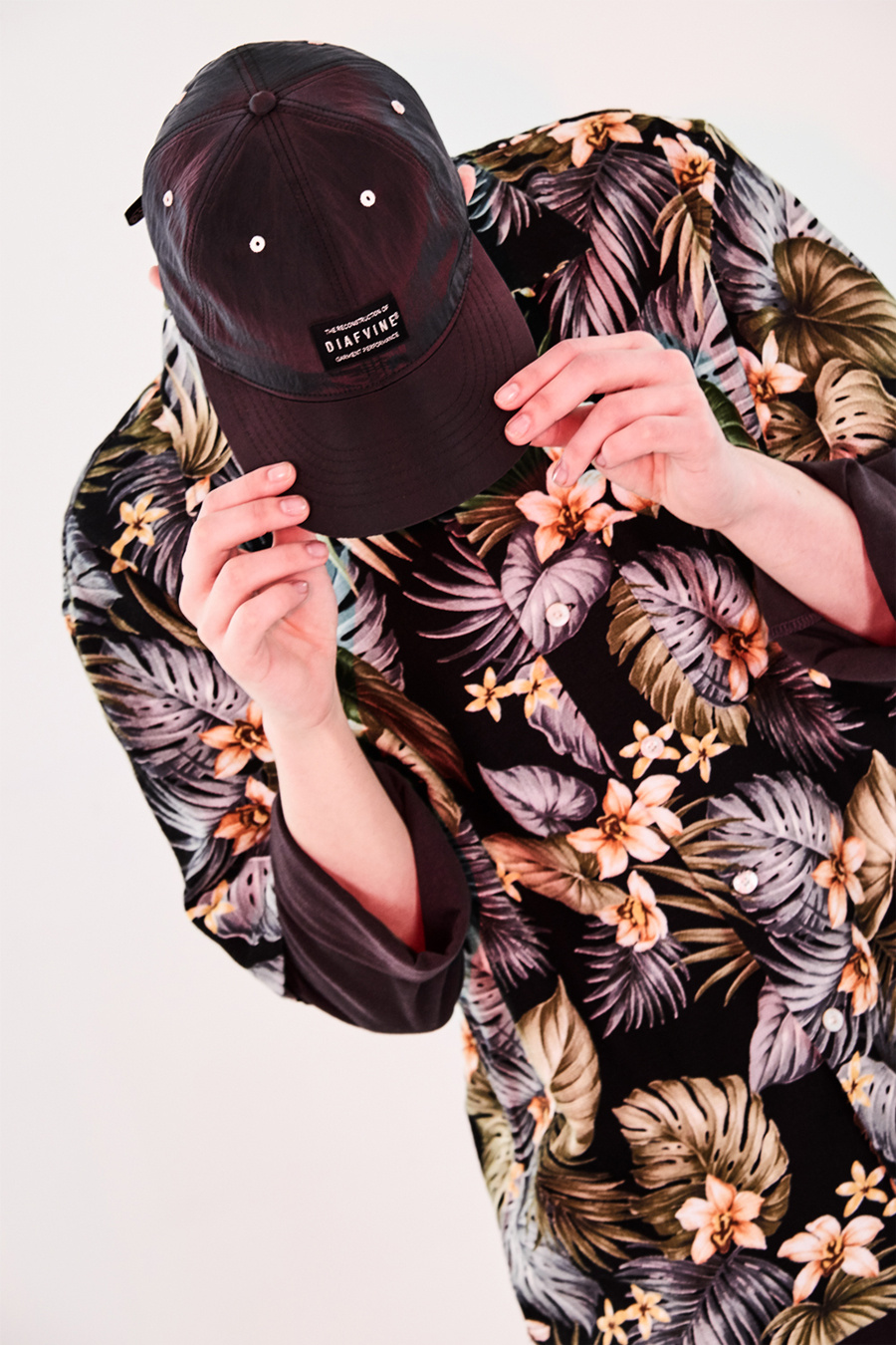 디아프바인(DIAFVINE) DV. LOT589 ALOHA SHIRTS -BLACK-