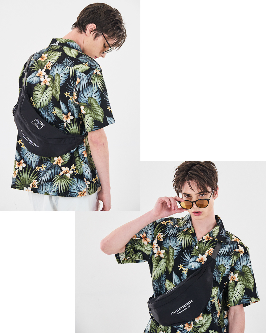 디아프바인(DIAFVINE) DV. LOT589 ALOHA SHIRTS -BLACK-
