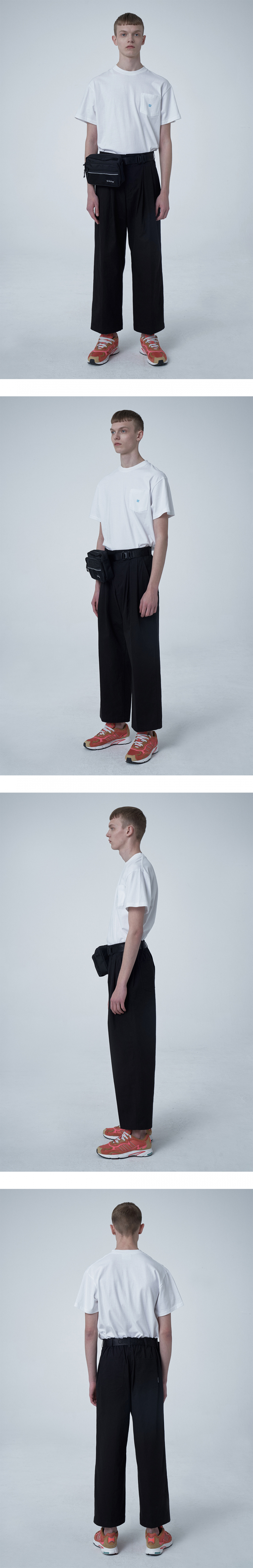 그레이휴(GRAY HUE) Wide Banding Pants black G9M4P331 99