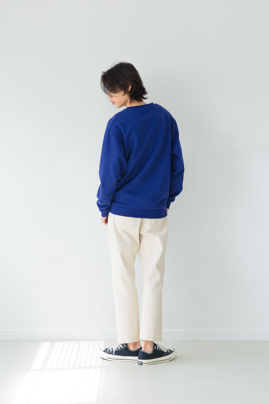퍼스트플로어(FIRSTFLOOR) EASYGOING CROP PANTS (regular fit natural color cream jeans)