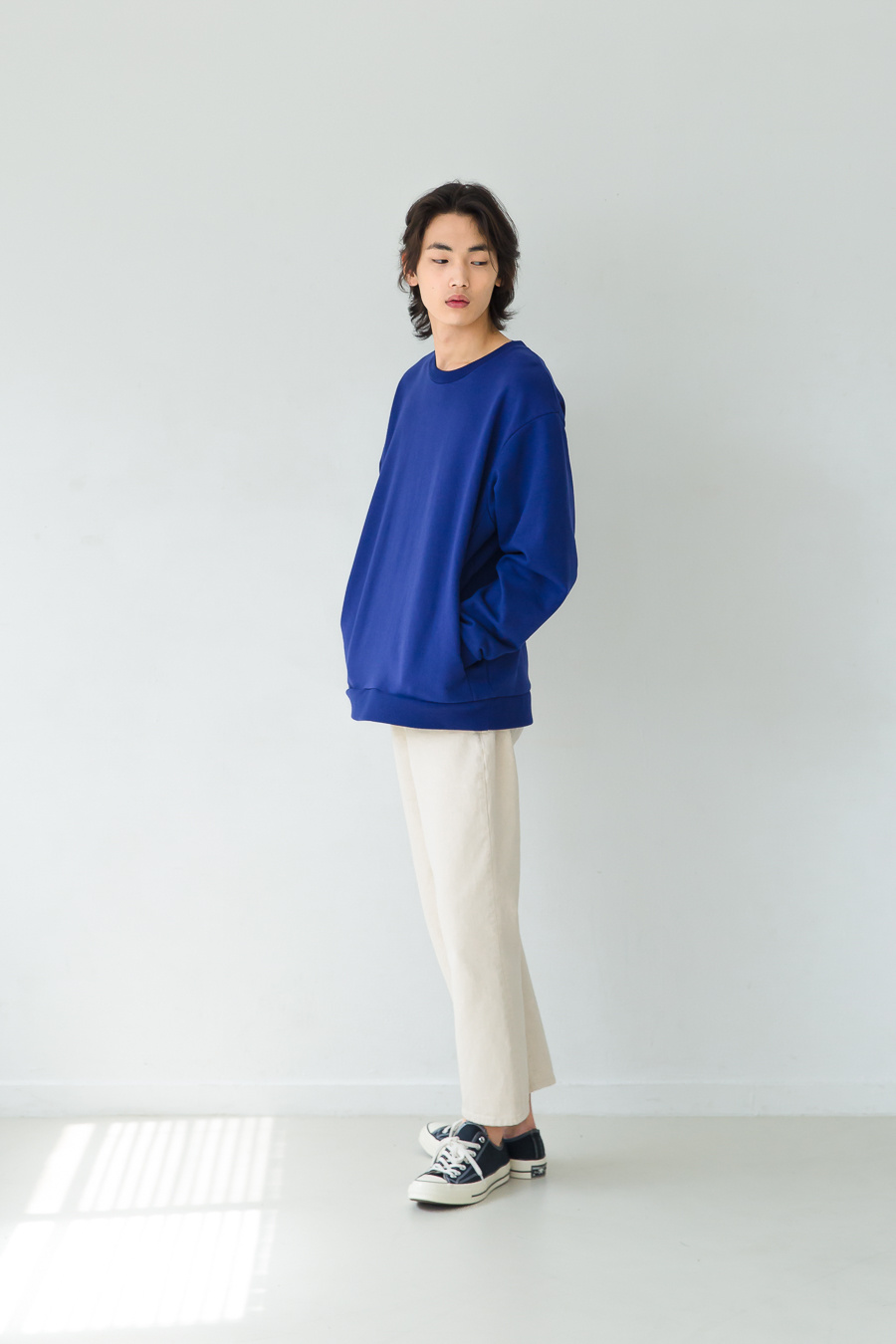 퍼스트플로어(FIRSTFLOOR) EASYGOING CROP PANTS (regular fit natural color cream jeans)