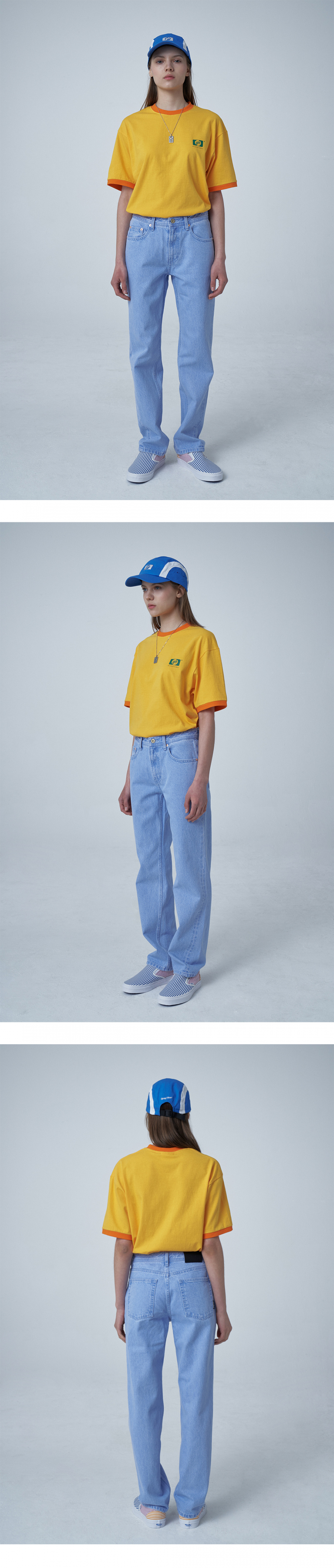 그레이휴(GRAY HUE) gh Parody Logo SSLV TS medium yellow G9M4T545 32