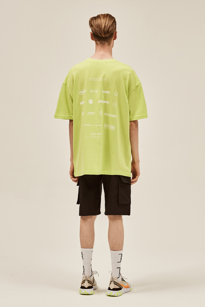 데드엔드(DEADEND) BLACK CARGO ZIPPER SHORT PANTS