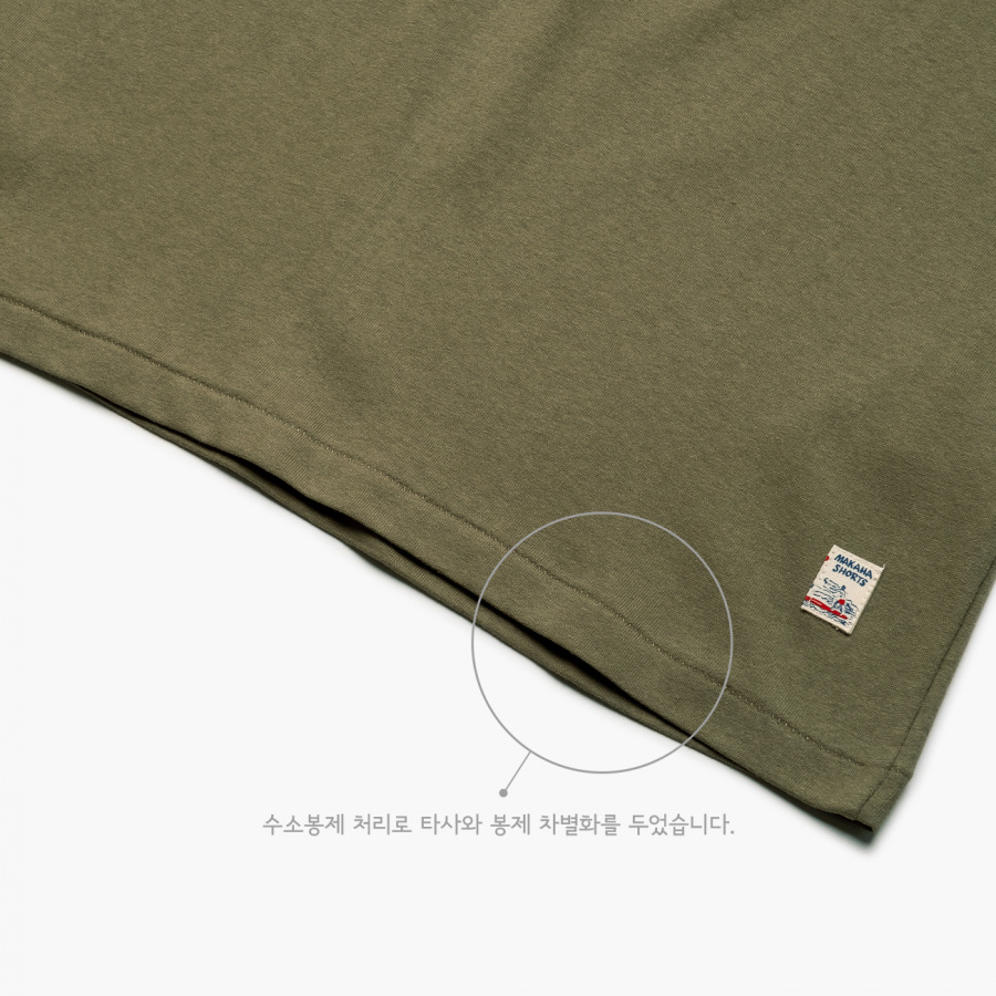 엠니(M.Nii) ALL AROUND T-Shirt / Khaki