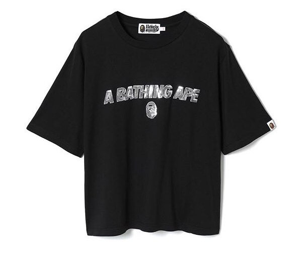 베이프(BAPE) SEQUIN LOGO WIDE TEE L - 288,000 | 무신사 스토어