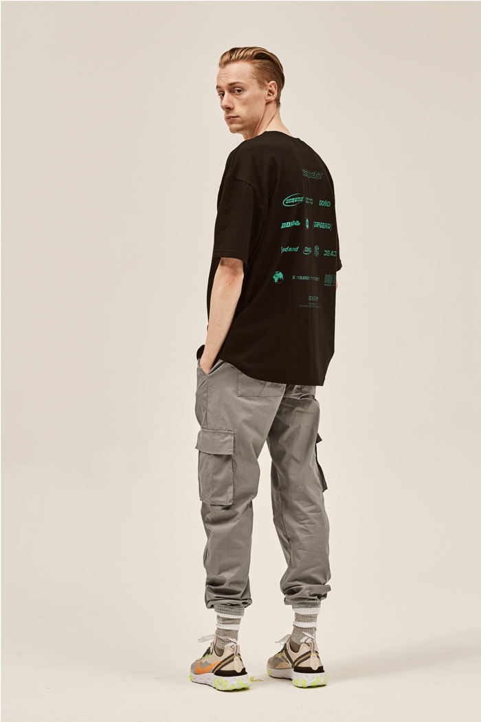 데드엔드(DEADEND) GRAY CARGO ZIPPER JOG PANTS v2