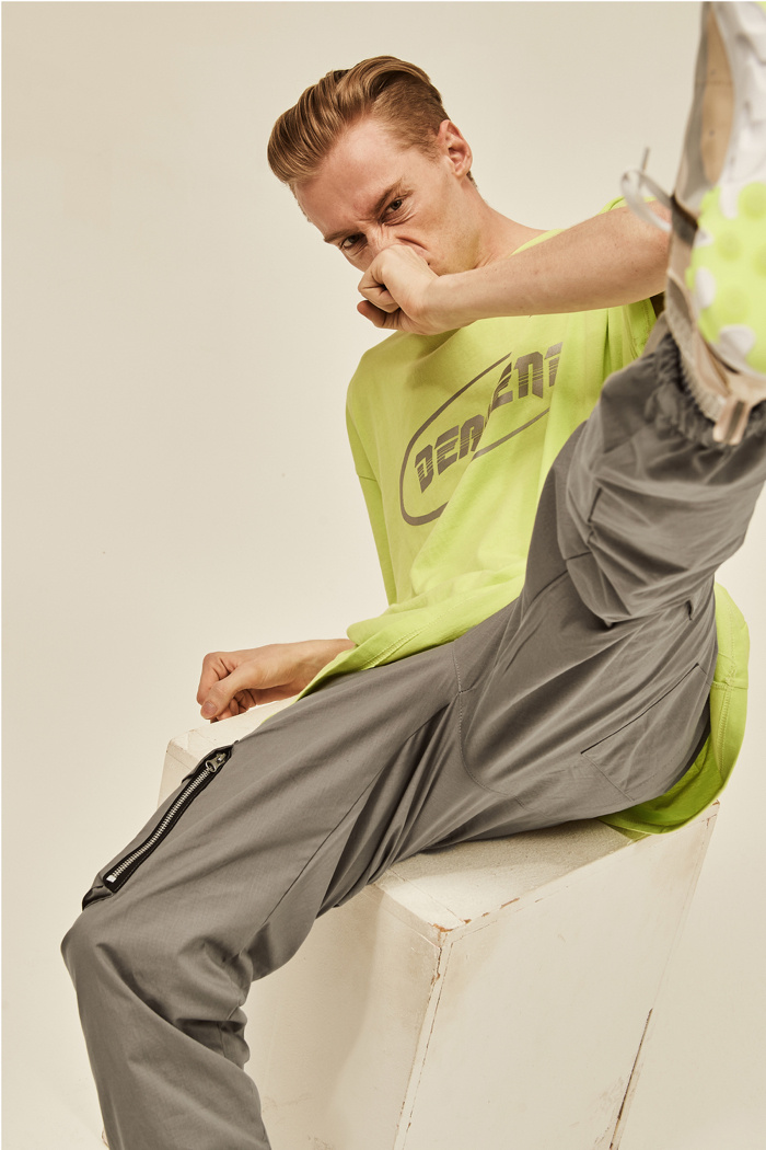데드엔드(DEADEND) GRAY CARGO ZIPPER JOG PANTS v2
