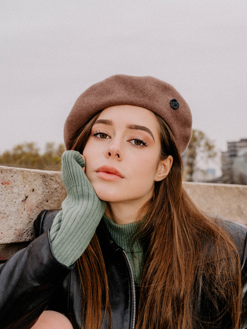 POESIEDAME - [Moonflower] Wool Beret_3colors