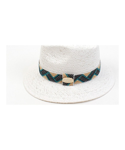 UNIVERSAL CHEMISTRY - Cool Line Swing White Short Fedora Summer Fedora