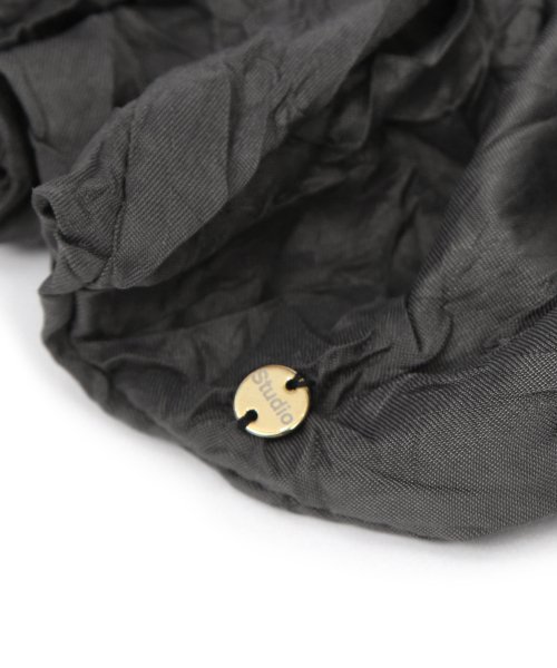 UNDERCONTROL STUDIO - Hair Scrunchie Hair Tie SCRUNCHIE / JEWEL / CR / SHINY CHARCOAL