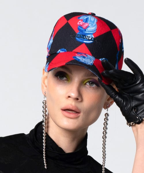GREEDILOUS - Chessboard Blue Knight Print Baseball Cap