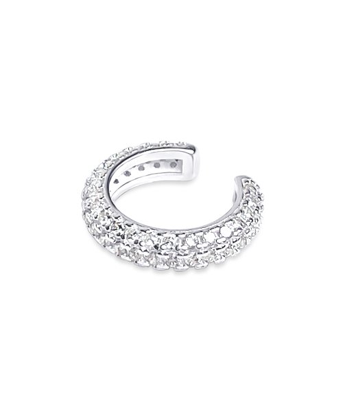 RAINDROP JEWELRY - Raindrop Round Pavé Eternity Ear Cuff [S925]