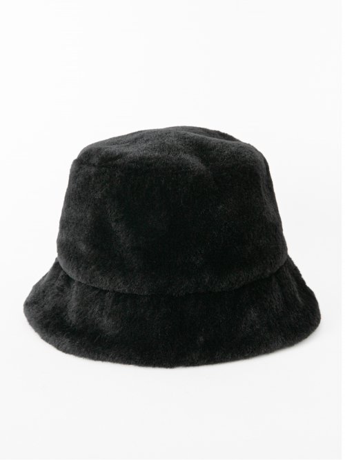 DILETTANTISME - Black fur bucket hat