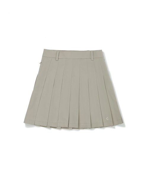 CLOVE - [23SS clove] Basic Pleated Skirt (Beige)