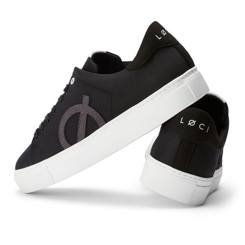 LOCI - Nine Vegan Sneakers Black/Black/Grey LC-009-001