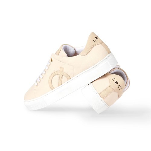 LOCI - Nine Vegan Sneakers Beige/Beige/Beige LC-009-022