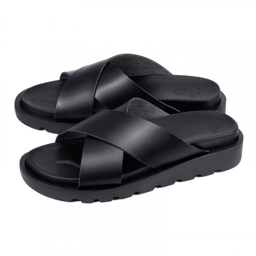 CUSTOMADE - Brodie Cloud Foam Cross Slippers 4.5cm (CR0056BK)