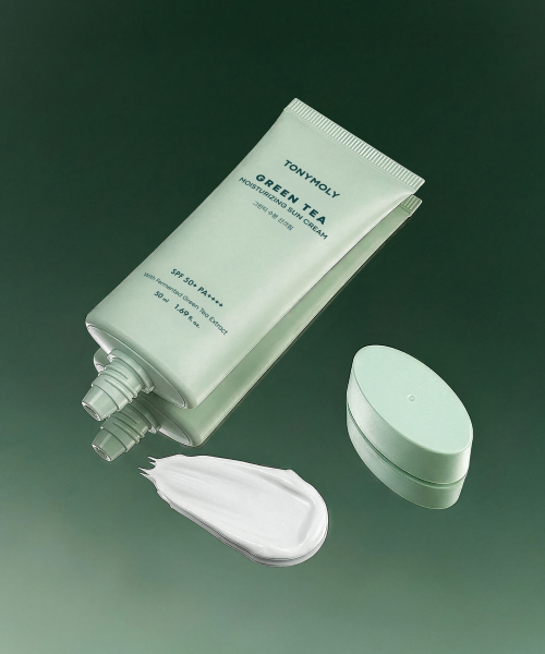 TONYMOLY - Green Tea Moisture Sunscreen Double Set (50ml, 2ea)