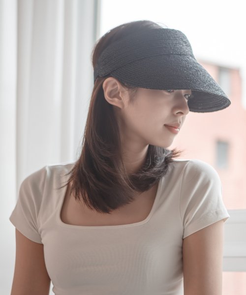 SODAMON - Mimin Melange Rafia Summer Sun Cap 3 colors