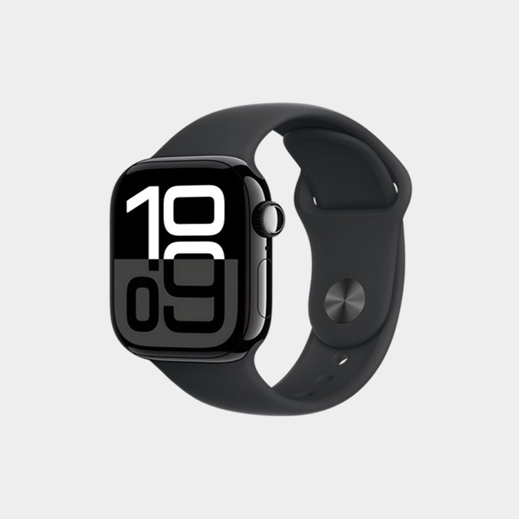 [무신사 래플] 애플워치 10 GPS, 42mm, 제트블랙/블랙 스포츠 밴드