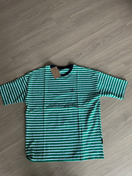 츄바스코(CHUBASCO) M17110 M. T-shirt. OF Stripe Green 후기