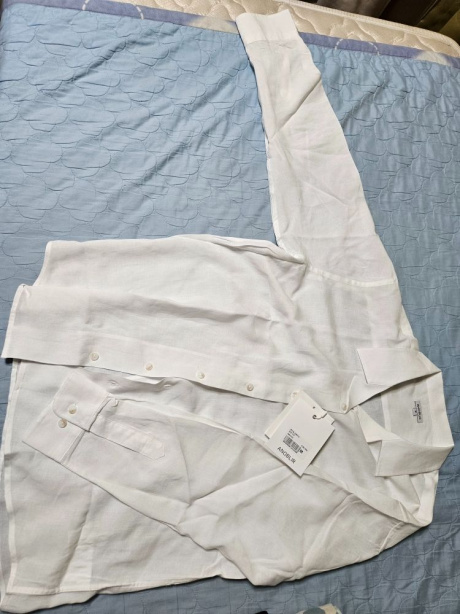 아노블리어(ANOBLIR) 루즈핏 오픈카라 린넨 셔츠 [화이트] 후기