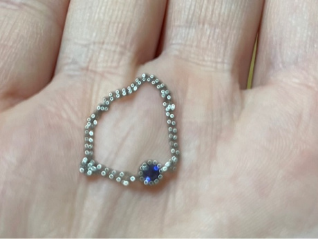 메리모티브(MERRYMOTIVE) Color stone chain silver ring (Amethyst_Purple) 후기