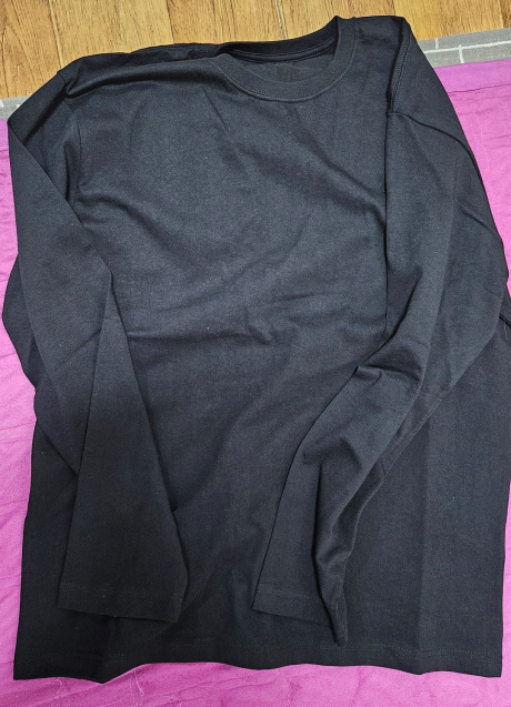 무신사 스탠다드(MUSINSA STANDARD) 베이식 긴팔 티셔츠 [블랙] 후기