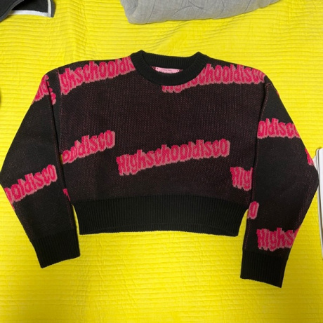 하이스쿨디스코(HIGH SCHOOL DISCO) disco crop knit 후기