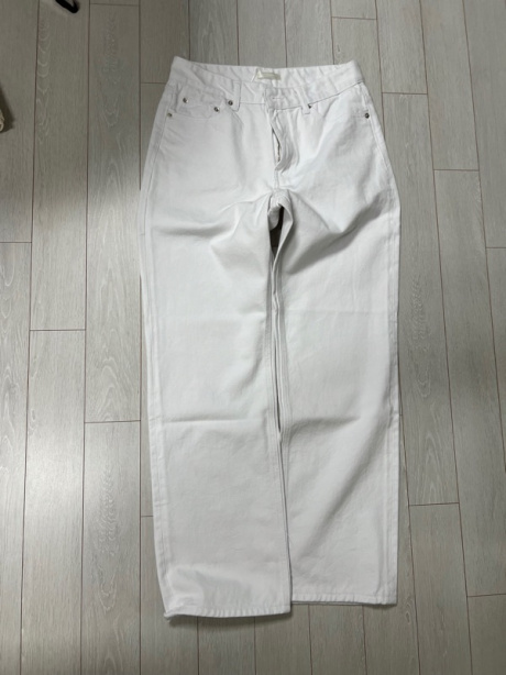 오더아카이브(ORDER ARCHIVE) Minimal wide jeans - 화이트진 후기
