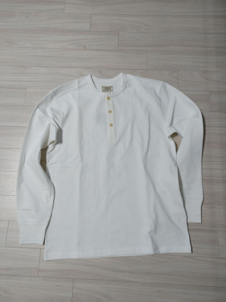 브론슨(BRONSON) Vintage Long Sleeve Henley Shirt White 후기