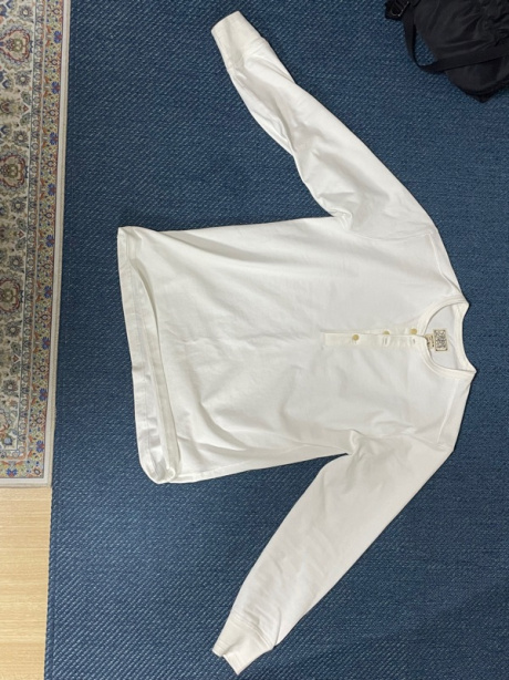 브론슨(BRONSON) Vintage Long Sleeve Henley Shirt White 후기