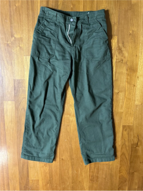 유니폼브릿지(UNIFORM BRIDGE) cotton fatigue pants wide fit khaki 후기